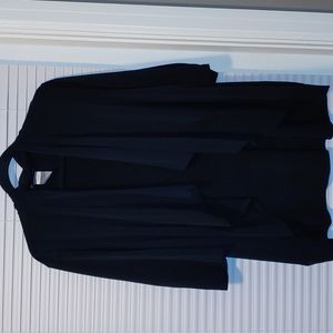 Jms easy dressing black polyester 3/4 sleeve jacket